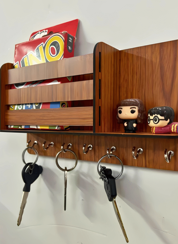 Kufi Studio Wall Mounted Key Holder Organizer  (10x5 Inch) - Image 2