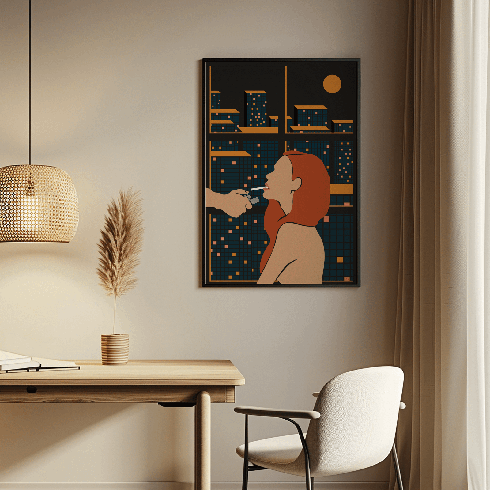 Weekend - Modern Wall Art 12x13 inch