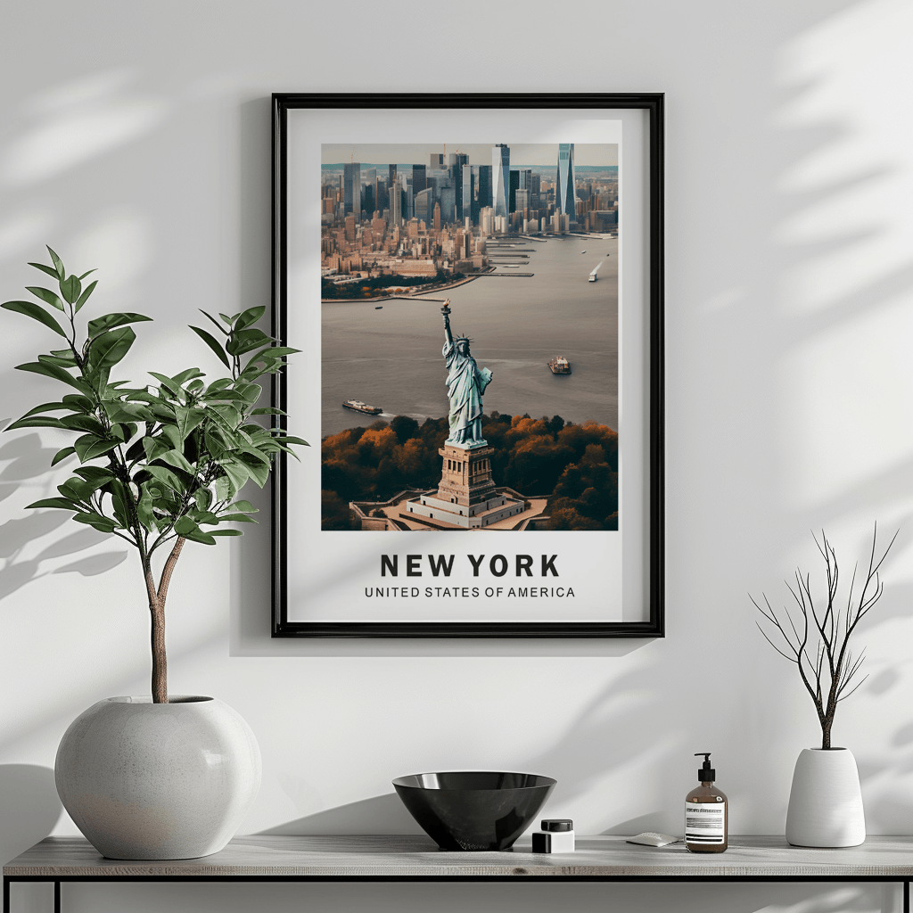 New York – USA Framed Wall Art (10x12 inch)